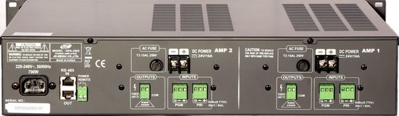 DPA-2502 2х канальный трансляционный усилитель класса D вид сзади